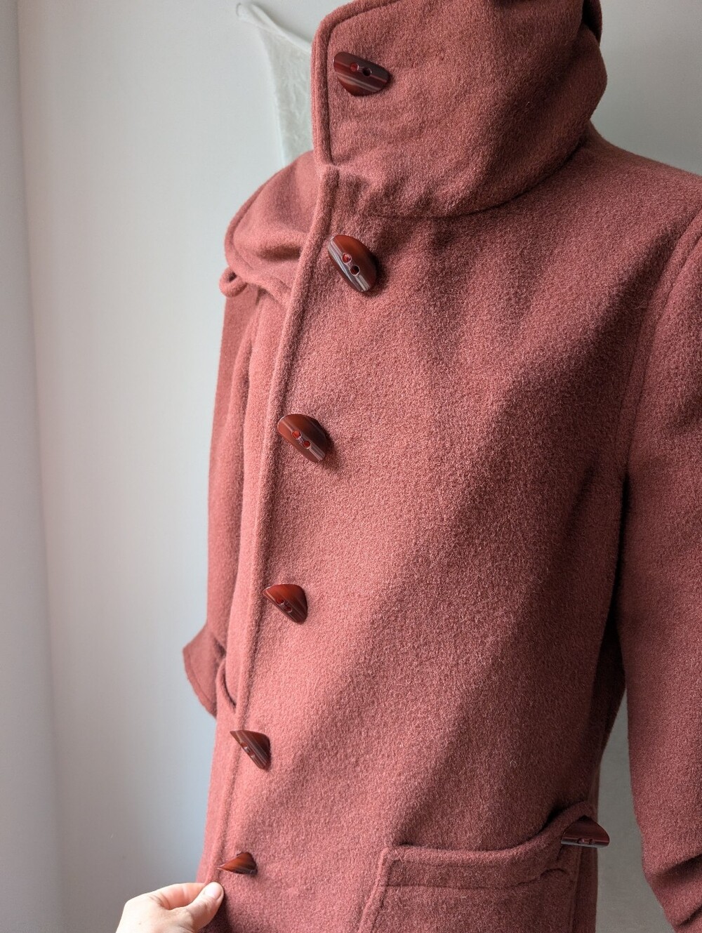 Luxury Peruvian Connection Fritzovia Wool Alpaca Soft Texture Large Collar - Picture 12 of 14